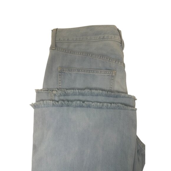New Veronica Beard Taylor Relaxed Wide Leg High Rise Jeans 31 In Aire Wash Blue - Picture 11 of 15